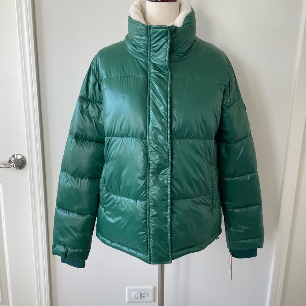 NWT Koolaburra by UGG Women's Green Puffer Jacket - Picture 1 of 11